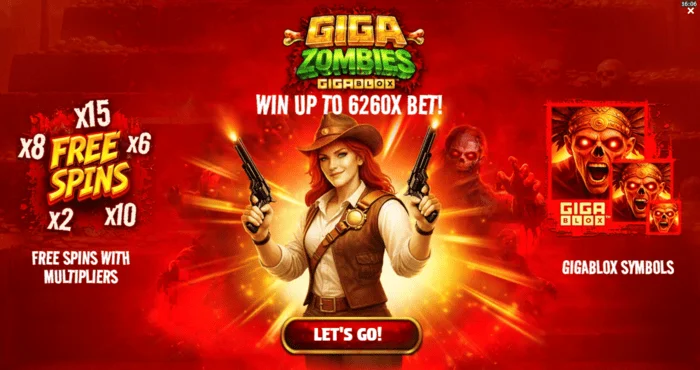 Giga Zombies – peamenüü panuse valikuga